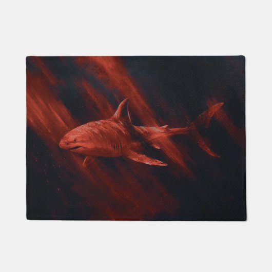 Shark Red 18 x 24 Deurmat (Voorkant)