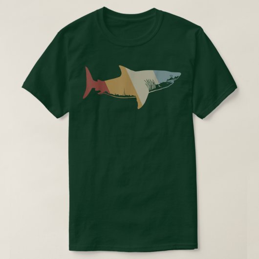 Shark Retro Style   T-shirt (Design voorkant)