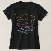 Shark Retro Style  T-shirt (Design voorkant)
