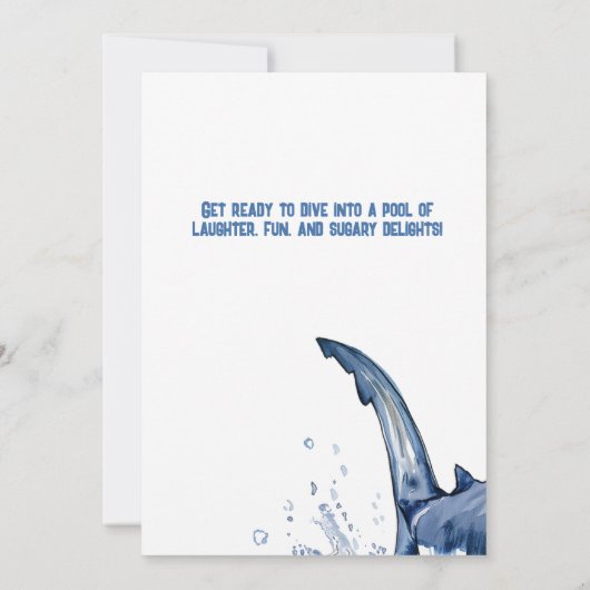 Shark Ride 2 Pool Party Kaart (Achterkant)