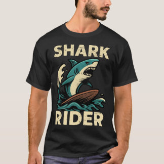 Shark Rider Surfing Vibe familie T-shirt