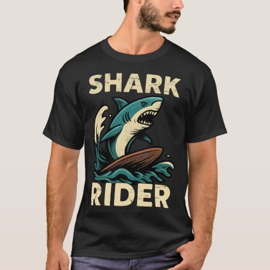 Shark Rider Surfing Vibe family T-shirt (Voorkant)