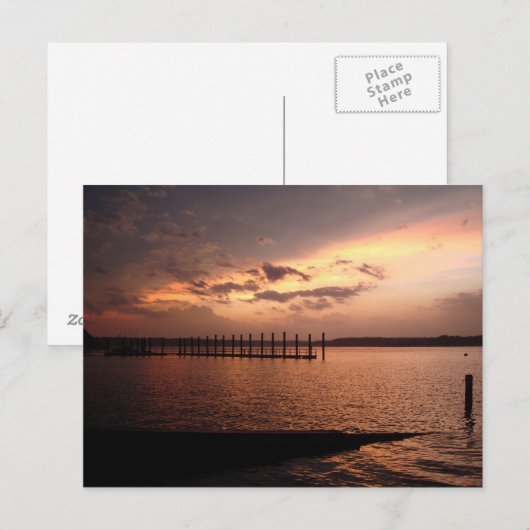 Shark River Belmar Sunset Briefkaart (Voorkant / Achterkant)