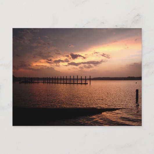 Shark River Belmar Sunset Briefkaart (Voorkant)