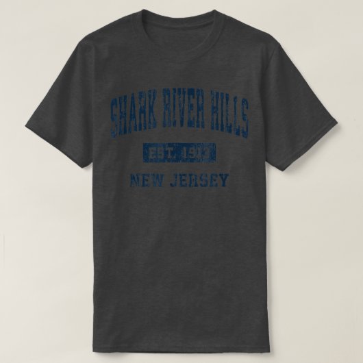 Shark River Hills New Jersey NJ  Athletic S T-shirt (Design voorkant)