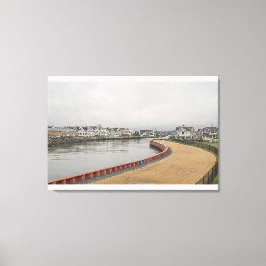 Shark River terug baai Belmar NJ Canvas Afdruk (Voorkant)