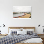 Shark River terug baai Belmar NJ Canvas Afdruk (Insitu (Slaapkamer))