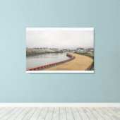 Shark River terug baai Belmar NJ Canvas Afdruk (Insitu (Houten vloer))