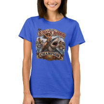 Shark Rodeo Kampioen Patriottische Cowgirl