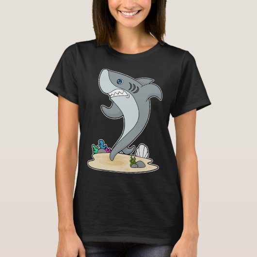Shark Runner die Sport uitvoert T-shirt (Voorkant)