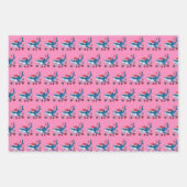 Shark Santa Hat Kerstcadeau Inpakpapier Vel (Voorkant 3)