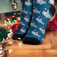 Shark Santa Hat Kerstmis