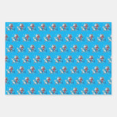 Shark Santa Hat Kinder meisjes inpakpapier Vel (Voorkant 3)