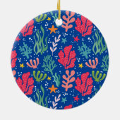 Shark Santa Riding Sled Ornament (Achterkant)