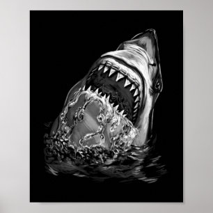 Shark Scary Shark Poster
