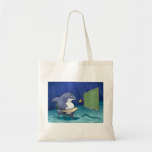 Shark School Bag Tote Bag (Voorkant)