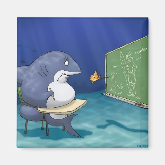 Shark School Magneet (Voorkant)