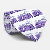 Shark Scuba Diver Stropdas (Opgerold)