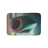 Shark sculpture on the beach badmat (Voorkant)