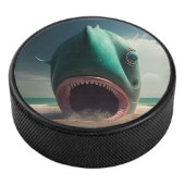 Shark sculpture on the beach hockey puck (3/4)