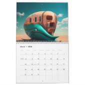 Shark sculpture on the beach kalender (Mar 2026)