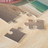 Shark sculpture on the beach legpuzzel (Zijkant)