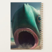 Shark sculpture on the beach planner (Achterkant)