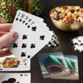 Shark sculpture on the beach pokerkaarten (Insitu)