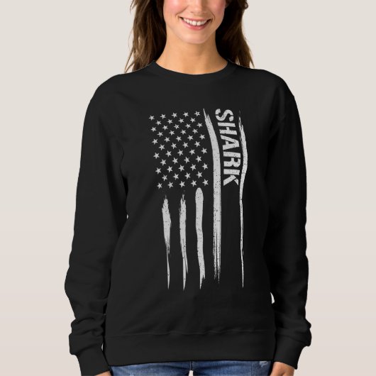 Shark Shark - American Flag Sayings_1 Trui (Voorkant)
