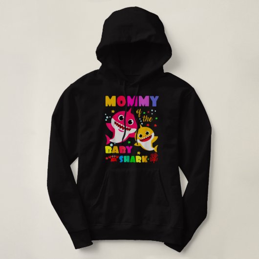 Shark Shark Family Mother's Day  Hoodie (Design voorkant)
