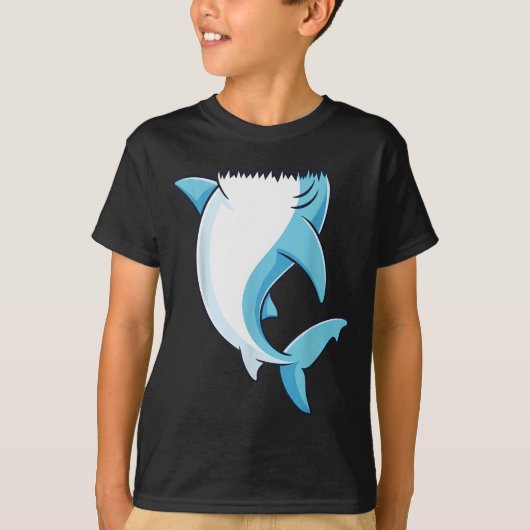 Shark Shirt Adult Kids Men Women Shark Costume  (Voorkant)