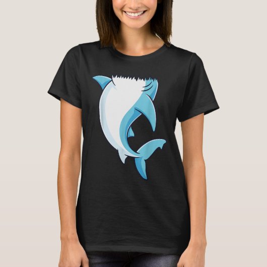 Shark Shirt Adult Kids Men Women Shark Costume  (Voorkant)