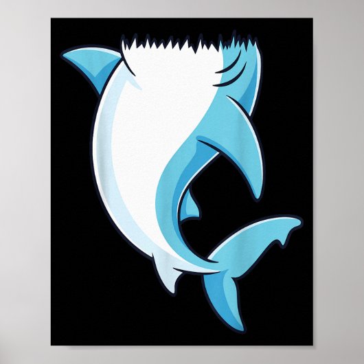 Shark Shirt Adult Kids Men Women Shark Costume  Poster (Voorkant)