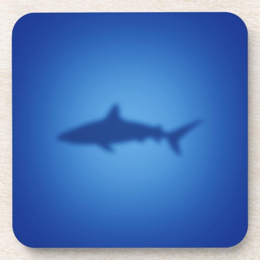 Shark silhouet bier onderzetter (Voorkant)