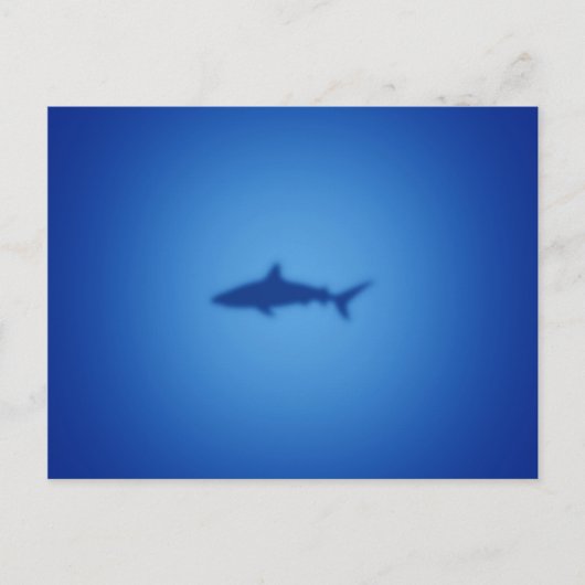 Shark silhouet briefkaart (Voorkant)