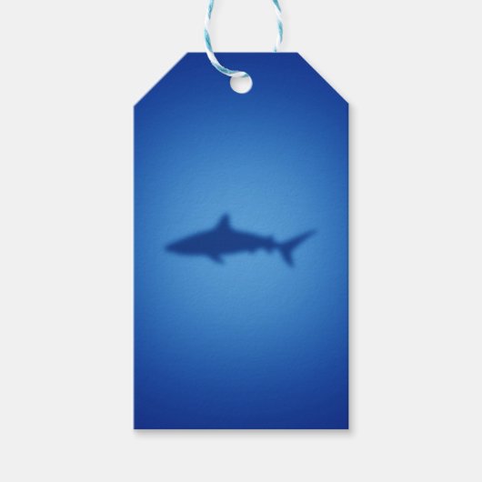 Shark silhouet cadeaulabel (Voorkant)