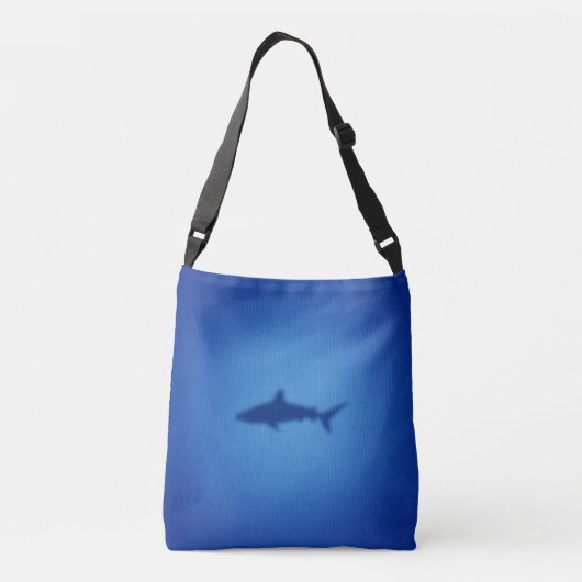 Shark silhouet crossbody tas (Achterkant)