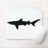 Shark silhouet muismat (Met muis)