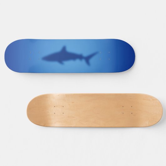 Shark silhouet persoonlijk skateboard (Horizontaal)