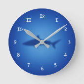 Shark silhouet ronde klok (Voorkant)