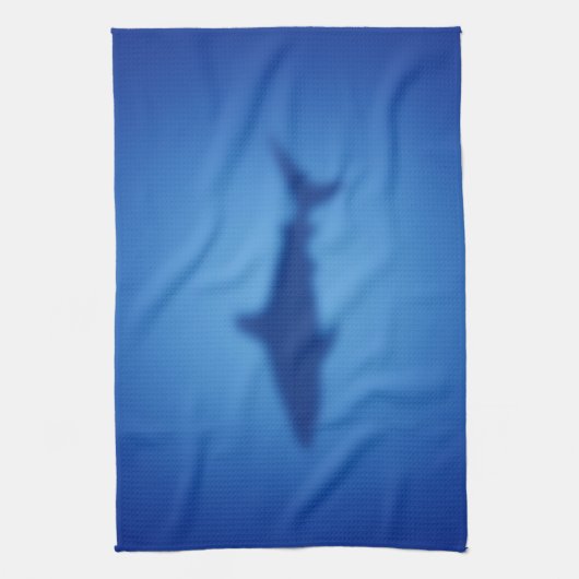 Shark silhouet theedoek (Verticaal)