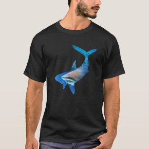 Shark Silhouette 01 Mannen Volwassenen : T-shirt