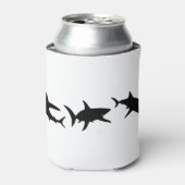 Shark Silhouette Blikjeskoeler (Blikje Voorkant)