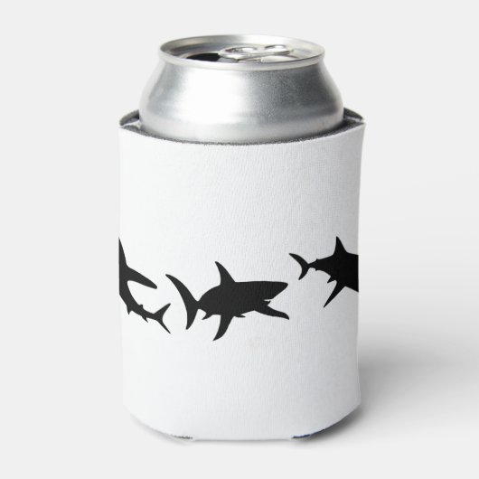 Shark Silhouette Blikjeskoeler (Blikje Voorkant)