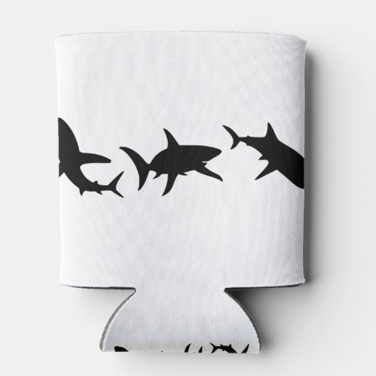 Shark Silhouette Blikjeskoeler (Achterkant)