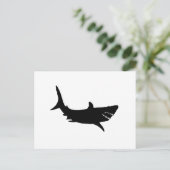 Shark Silhouette Briefkaart (Staand voorkant)