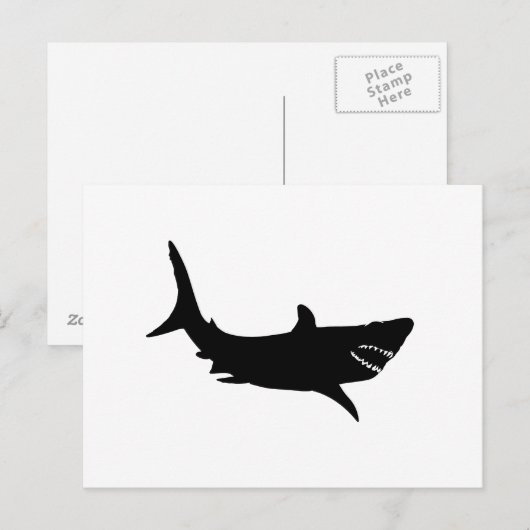Shark Silhouette Briefkaart (Voorkant / Achterkant)