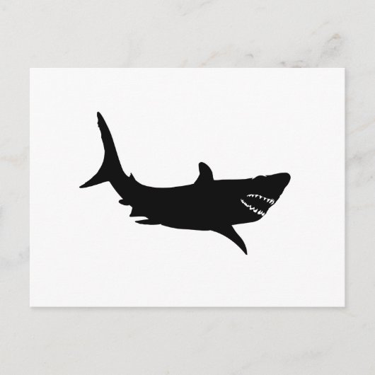 Shark Silhouette Briefkaart (Voorkant)