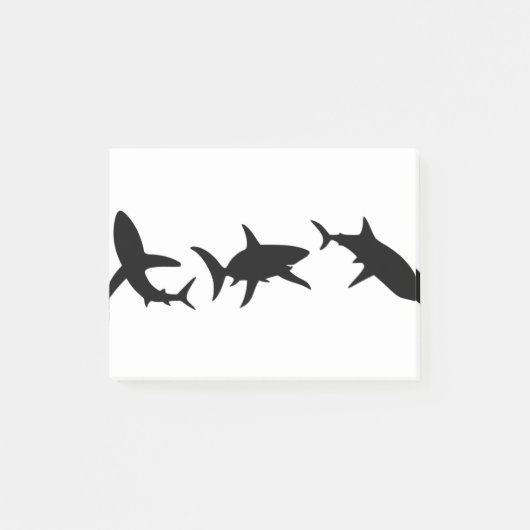 Shark Silhouette Post-it® Notes (Voorkant)