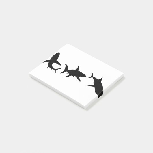 Shark Silhouette Post-it® Notes (Schuin)
